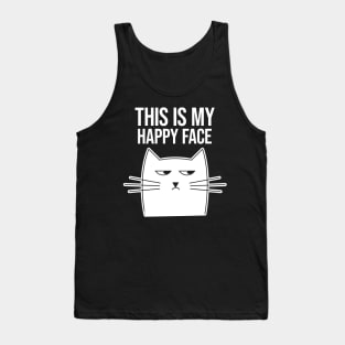 This is my happy face Cat Tank Top